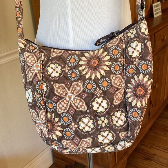 Vera Bradley Brown and Orange Crossbody Bag - Picture 8 of 15
